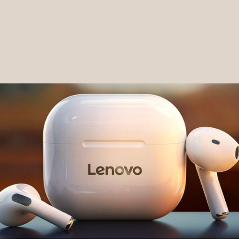 Fone De Ouvido Lenovo LP40 Bluetooth Sem Fio Com Microfone