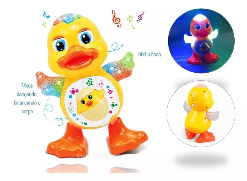 Patinho Dançarino Musical Infantil Com Som E Luz Duck