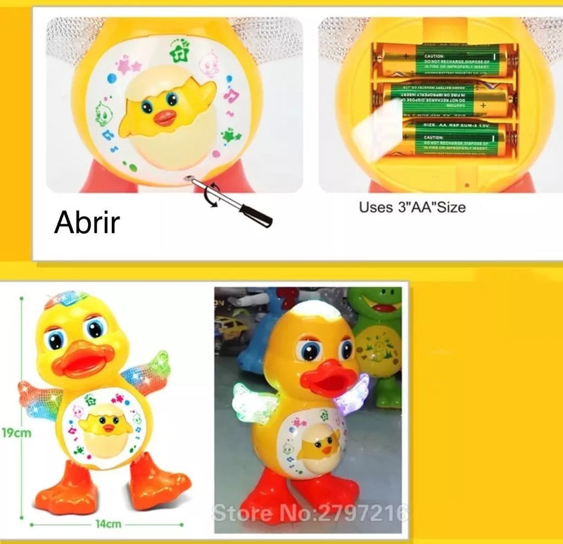 Patinho Dançarino Musical Infantil Com Som E Luz Duck