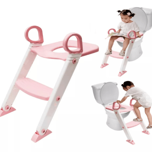 Assento-Redutor-Infantil-Com-Escada-Para-Vaso-Sanitário-GarageBuy-01