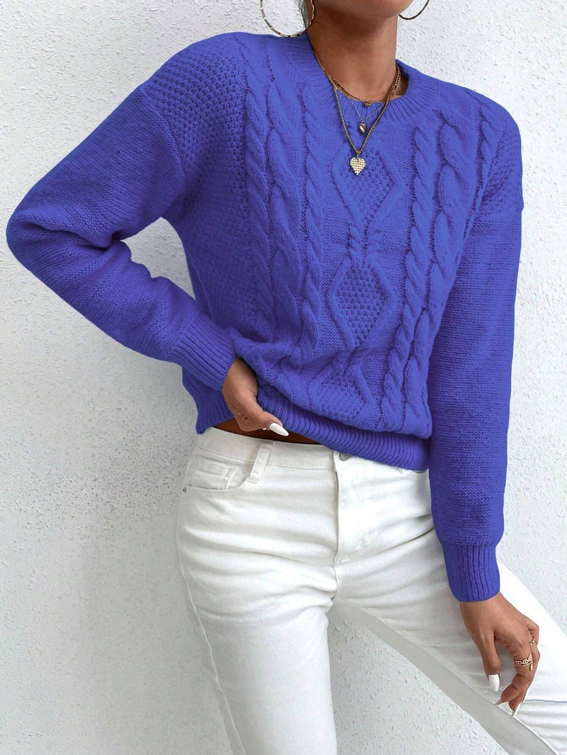 Blusa De Trico Inverno Gabyelle Azul