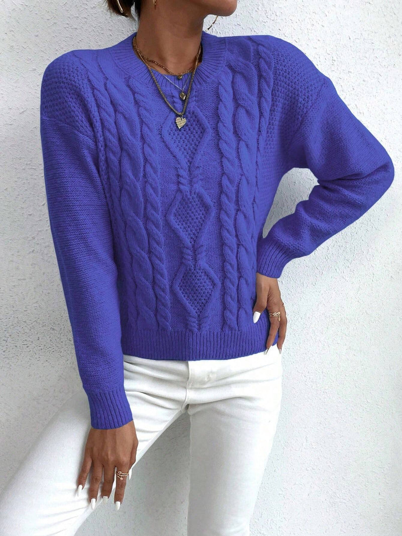 Blusa De Trico Inverno Gabyelle Azul