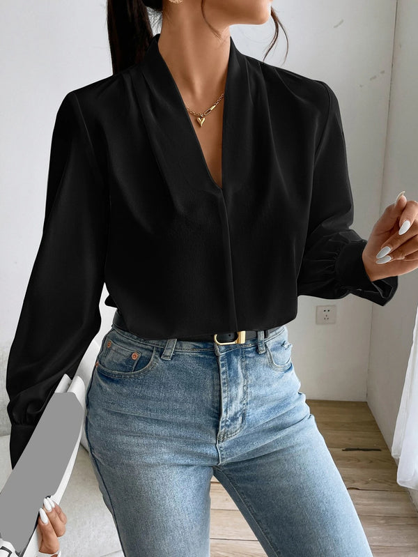 Blusa-Feminina-Manga-Longa-Privé-Isa-Preto-GarageBuy-01