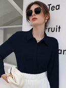 Blusa-Feminina-Social-Manga-Longa-Azul-Marinho-GarageBuy-015