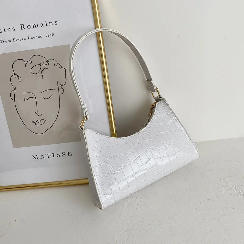 Bolsa-Feminina-De-Ombro-Retrô-Monocromática-GarageBuy-10
