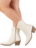 Bota-Feminina-Texana-Bico-Fino-Cano-Curto-Branca-GarageBuy-01