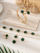 Conjunto-5-Pecas-Trevo-De-Quatro-Folhas-Da-Sorte-Verde-GarageBuy-03