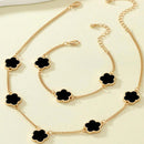 Conjunto-Colar-e-Pulseira-Trevo-De-Quatro-Folhas-Preto-GarageBuy-04