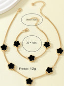Conjunto-Colar-e-Pulseira-Trevo-De-Quatro-Folhas-Preto-GarageBuy-079