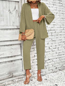 Conjunto-Feminino-Duas-Pecas-Com-Casaco-Aberto-Verde-GarageBuy-05