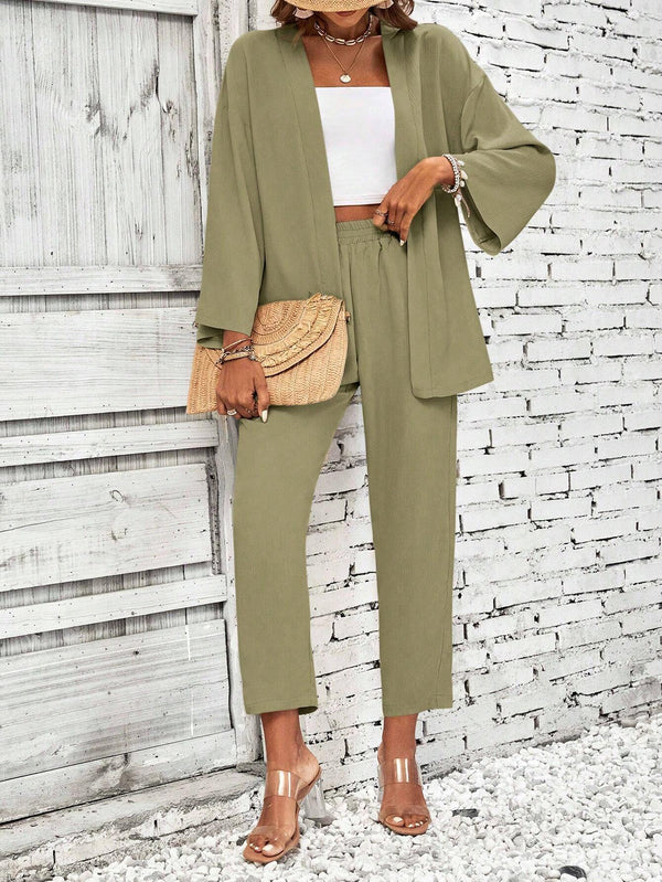 Conjunto-Feminino-Duas-Pecas-Com-Casaco-Aberto-Verde-GarageBuy-05