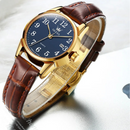 Relógio Feminino Pulseira de Couro Marrom Olevs