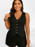 Conjunto Feminino Short e Blusa Alfaiataria Tamirys
