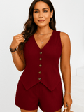 Conjunto Feminino Short e Blusa Alfaiataria Tamirys