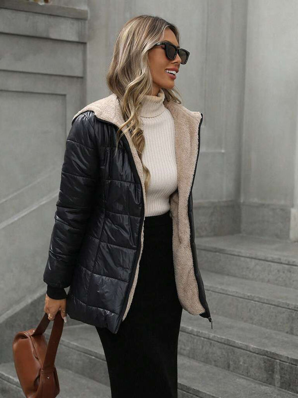 Jaqueta-Feminina-Aveloria-Zíper-Acolchoada-de-Plaid-Simples-Annie-loline-01