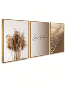 Kit-3-Quadros-Gratidao-Areia-Mar-Marrom-Claro-GarageBuy-03