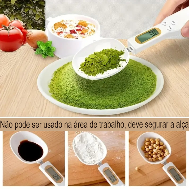 colher, colher balança, utensilio coznha, colher digital, alimentação