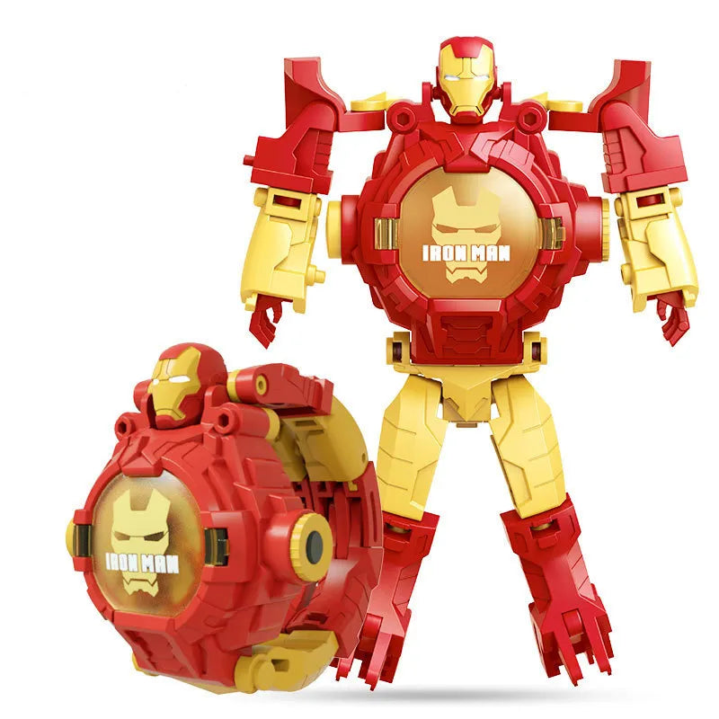 robôs, brinquedo infantil, marvel, homem aranha, homem de ferro, Bumblebee, projetor, relógio, brinuedos infantil, acessórios