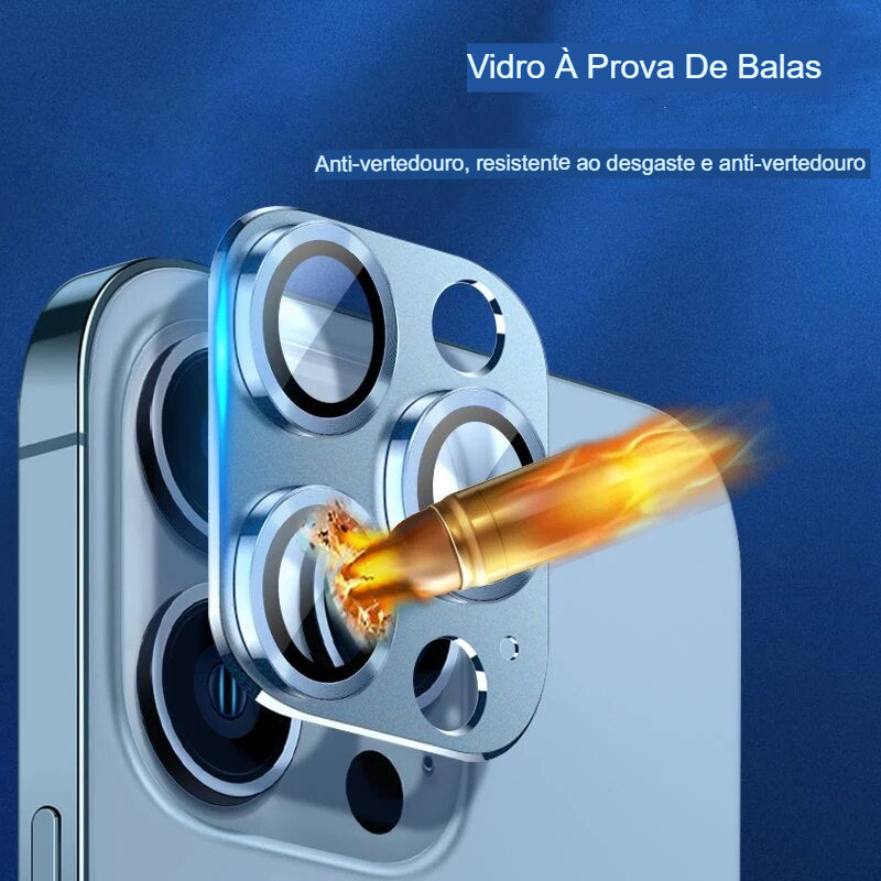 Protetor De Câmera Para Iphone Lente De Alumínio Traseira