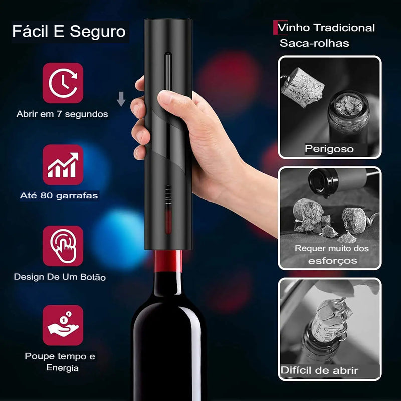 abridor de vinho, vinhos, abridor automatico de vinhos, abridro eletrico