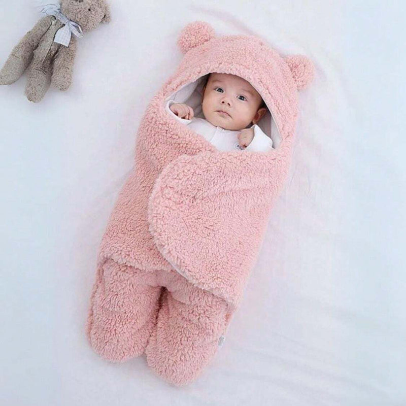 Saco-de-Dormir-Bebe-com-Sherpa-e-Soft-Modelo-Urso-Rosa-GarageBuy-03