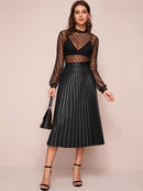 Saia-Midi-Plissado-Em-Couro-Preto-GarageBuy-03