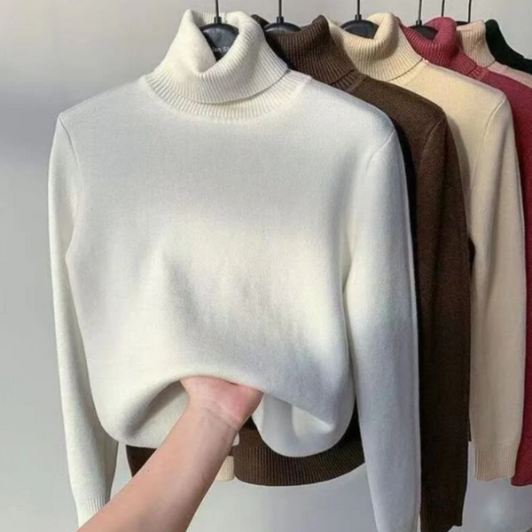 Suéter-Feminino-De-Gola-Alta-De-Veludo-Branco-GarageBuy-012