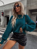 Suéter-Feminino-Tricot-Azul-Petróleo-Júlye-GarageBuy-01