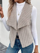 Suéter-Feminino-Tricod-Gola-Cachoeira-Frente-Aberta-Damasco-GaraBuy-01