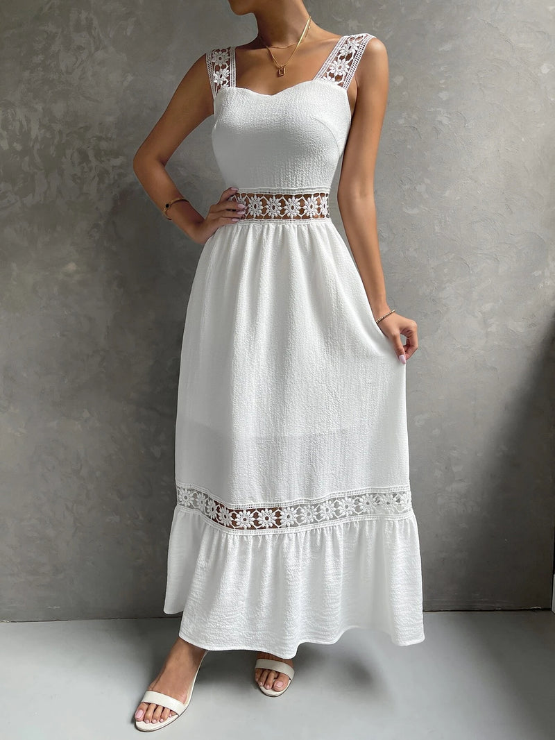 Vestido-Branco-Longo-Aline-com-Detalhes-em-Renda-GarageBuy-01