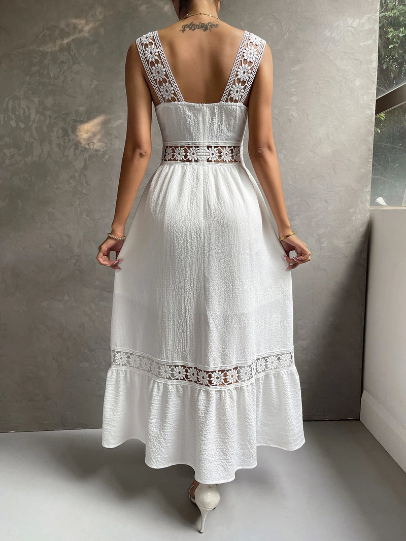 Vestido-Branco-Longo-Aline-com-Detalhes-em-Renda-GarageBuy-03