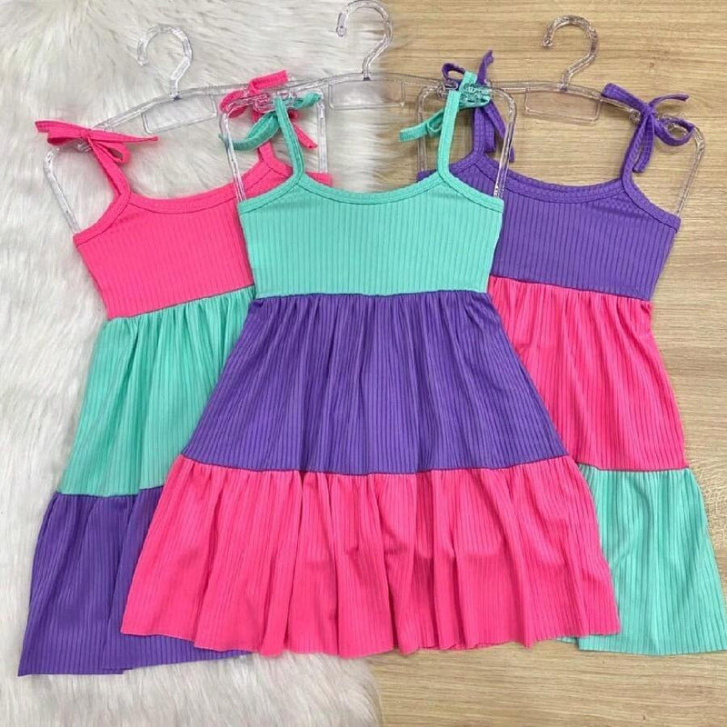 Vestido Infantil Multicolorido Gabi