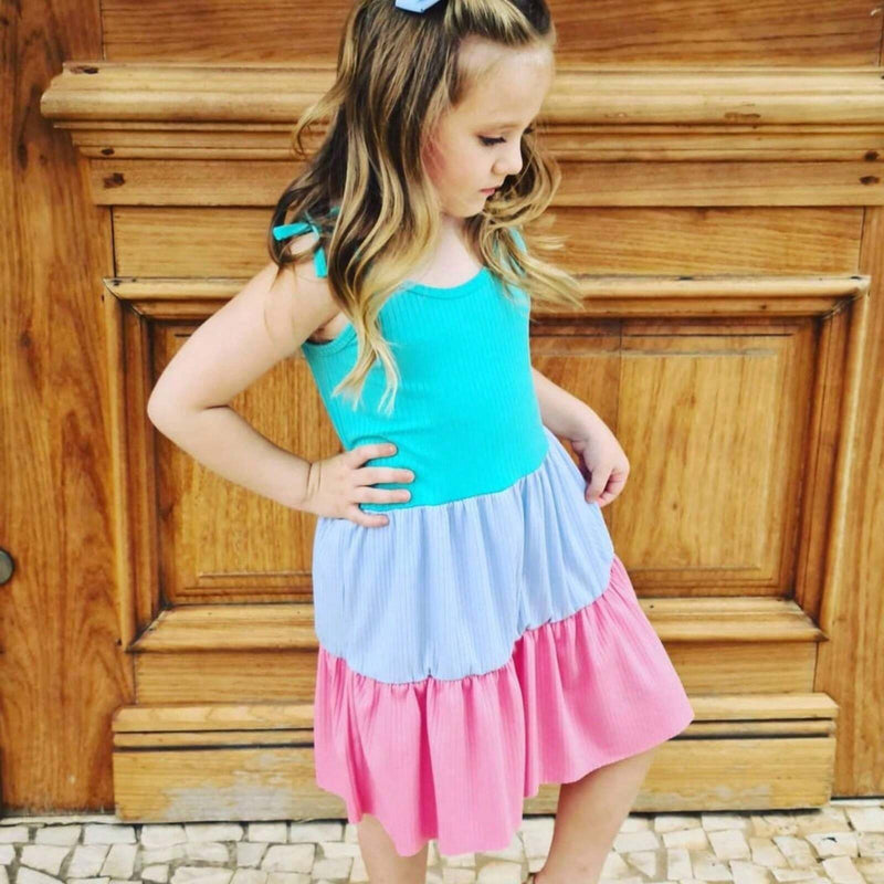 Vestido Infantil Multicolorido Gabi