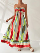 Vestido-Longo-Geométrico-Multicolorido-Bandeau-GarageBuy-01