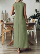 Vestido-Longo-Mangas-com-Decote-Entalhado-Verde-garagebuy-02
