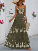 Vestido-Longo-Verde-Militar-Estampa-Flores-GarageBuy-01
