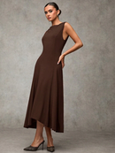 Vestido-Midi-Elegante-sem-Mangas-Cor-Cafe-Tereza-garagebuy-04