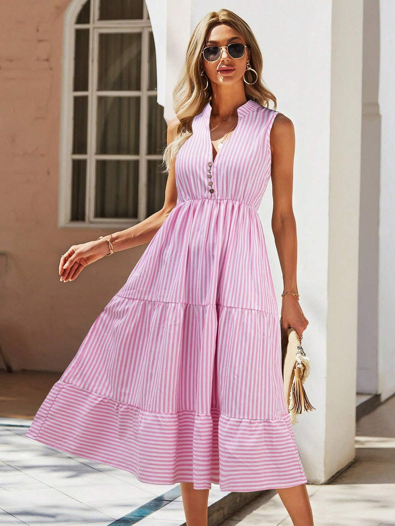 Vestido-Midi-Listrado-Rosa-Roberta-GarageBuy-02