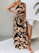 Vestido-Midi-Marrom-com-Preto-Plissado-Taise-GarageBuy-015