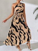 Vestido-Midi-Marrom-com-Preto-Plissado-Taise-GarageBuy-016