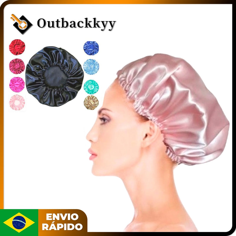 touca para cabelos, touca, cabelo, acessórios cabelo, toque de seda